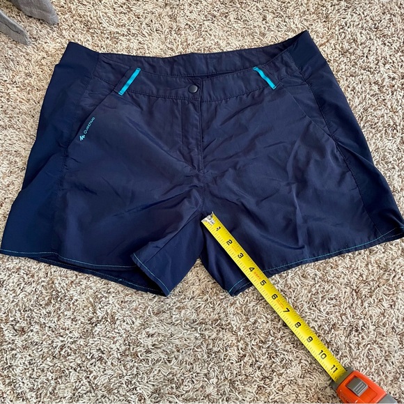 Quechua Decathlon Shorts Navy
 with Teal Accents Women’s size Large - Picture 6 of 9
